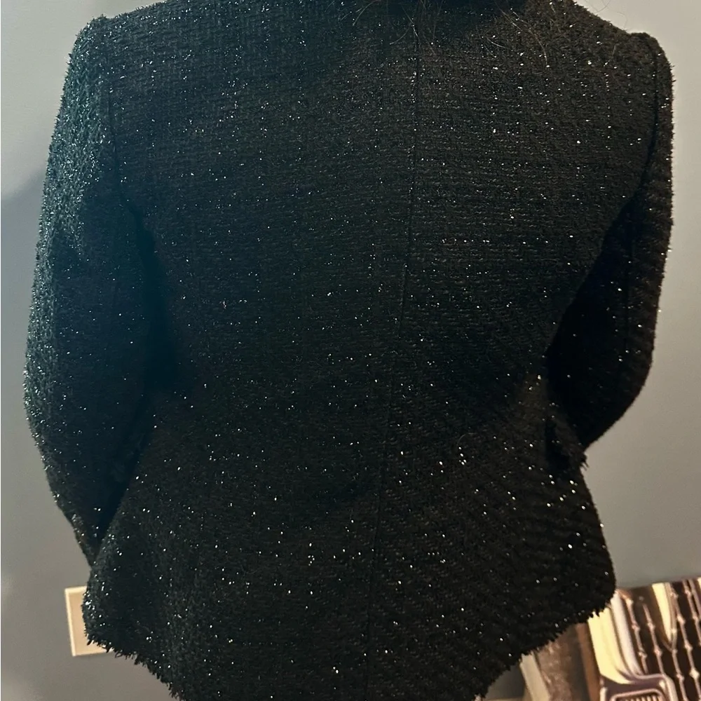 White House Black Market Elegant Black Studio Blazer - Picture 2 of 6